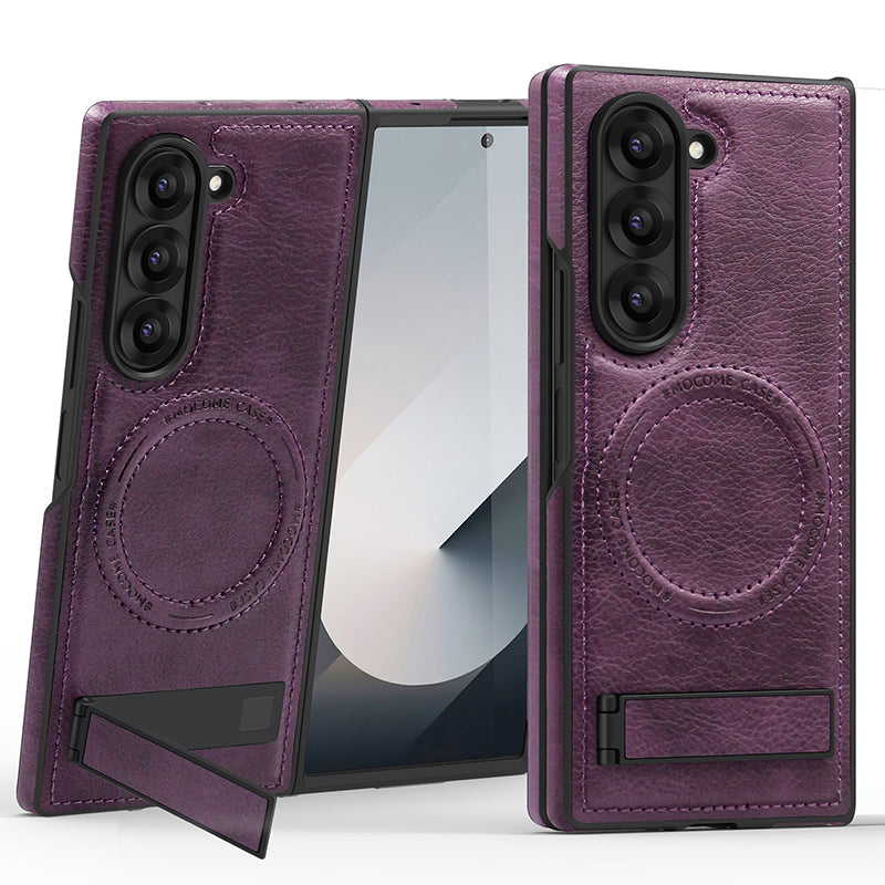 Luxury Magnetic PU Leather Case for Samsung Galaxy Z Flip /Fold 3-6 Series