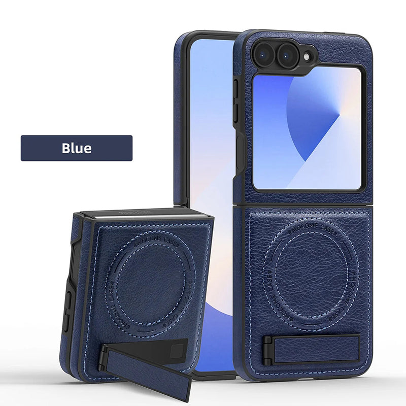 Luxury Magnetic PU Leather Case for Samsung Galaxy Z Flip /Fold 3-6 Series