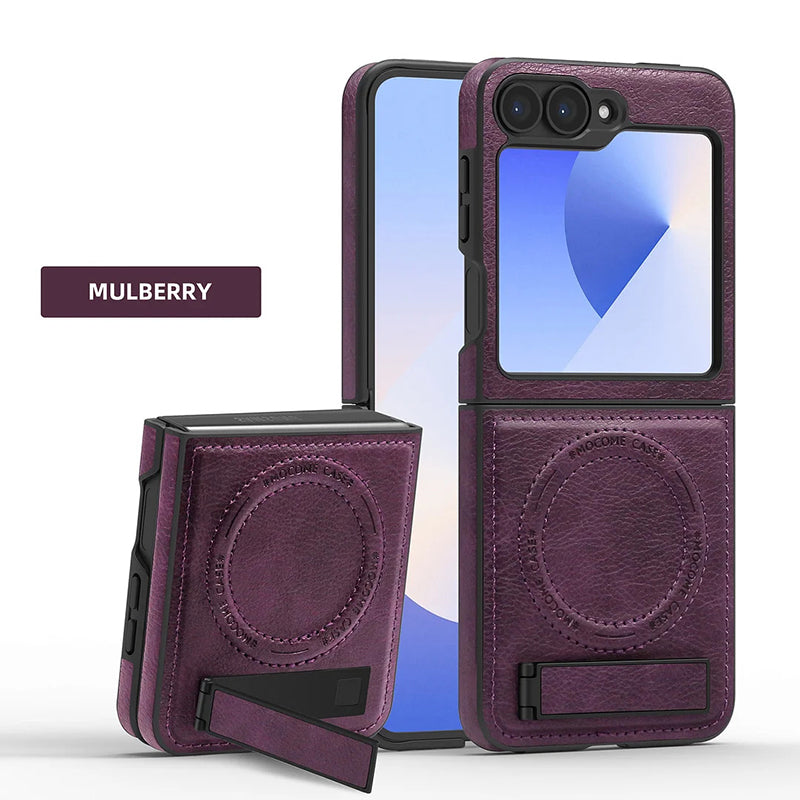 Luxury Magnetic PU Leather Case for Samsung Galaxy Z Flip /Fold 3-6 Series