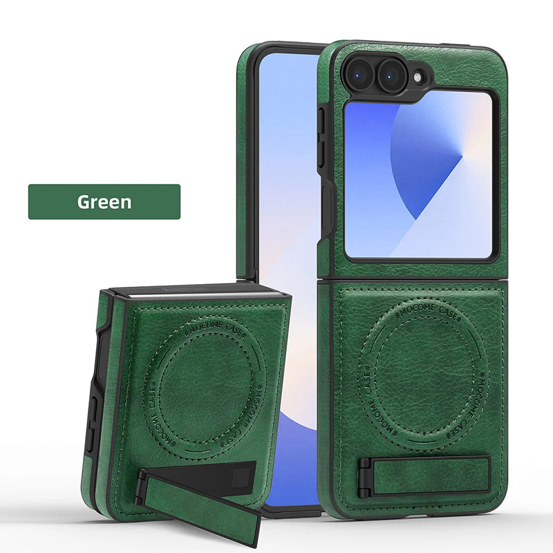 Luxury Magnetic PU Leather Case for Samsung Galaxy Z Flip /Fold 3-6 Series