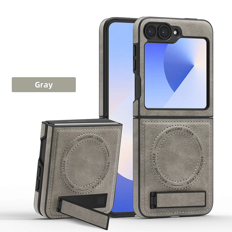 Luxury Magnetic PU Leather Case for Samsung Galaxy Z Flip /Fold 3-6 Series