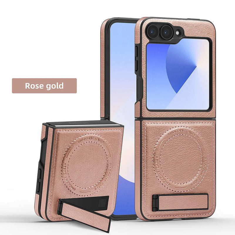 Luxury Magnetic PU Leather Case for Samsung Galaxy Z Flip /Fold 3-6 Series