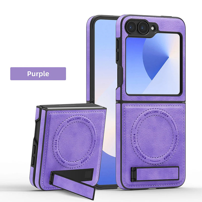 Luxury Magnetic PU Leather Case for Samsung Galaxy Z Flip /Fold 3-6 Series