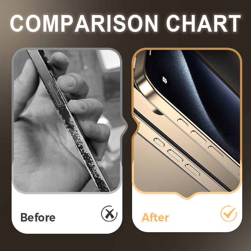 Premium Silicone Metal Frame for iPhone 16-13 Series