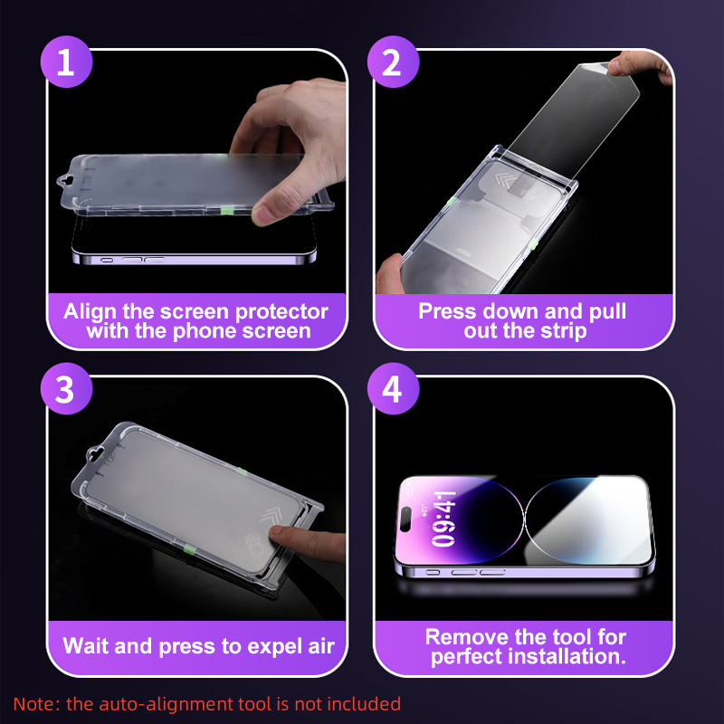 š±HD Screen Protector for iPhone Series - Auto-Dust Removal InstallationāØ