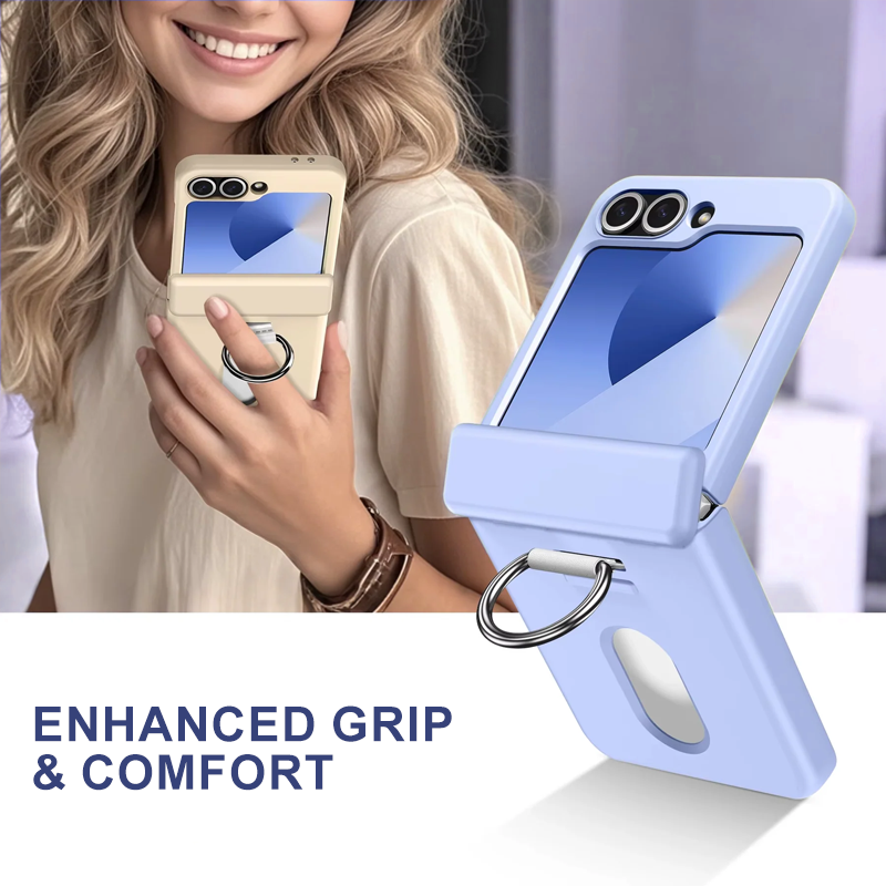 Galaxy Z Flip Series Vault Shield Card Holder Ring Case