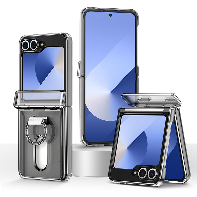 Galaxy Z Flip Series Vault Shield Card Holder Ring Case