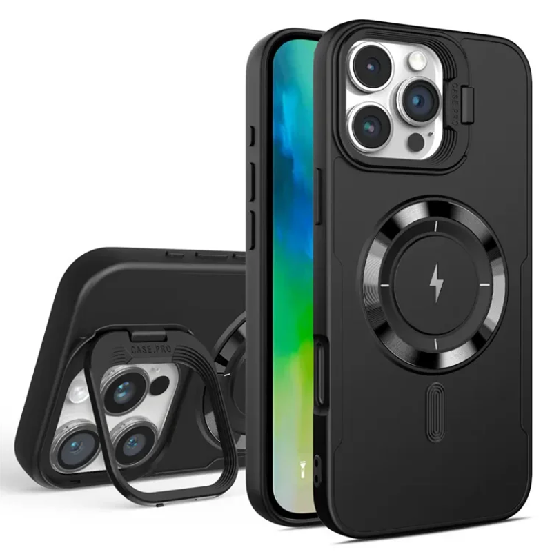 Magnetic iPhone Case with Hidden Lens Bracket