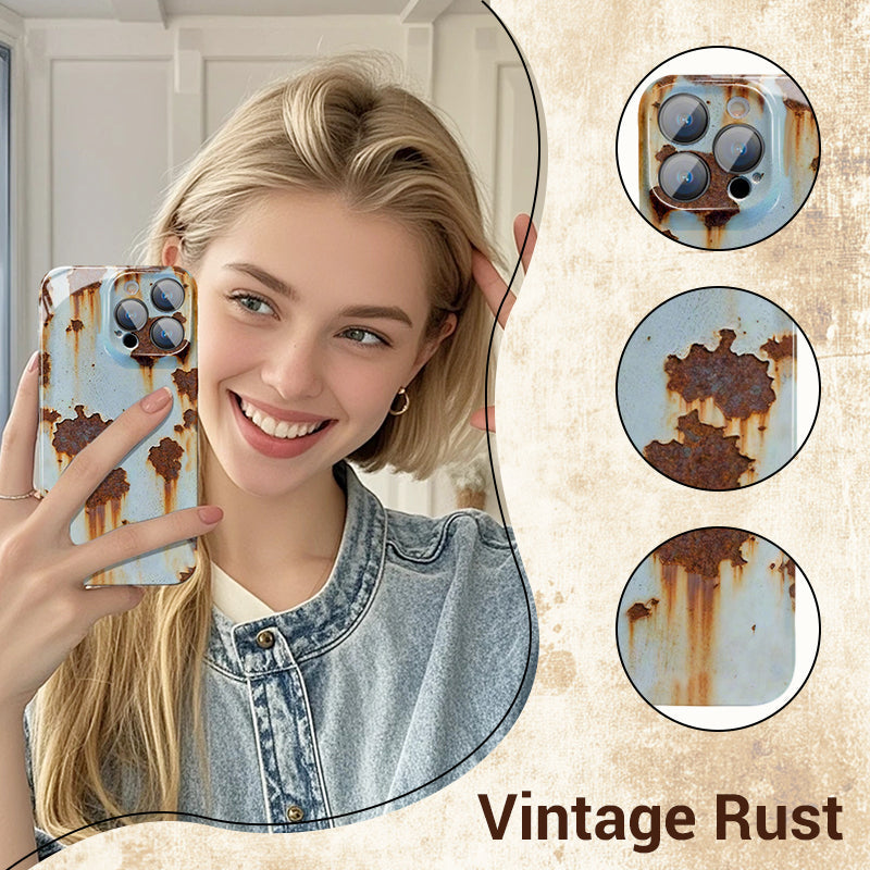 🔥2025 NEW ARRIVAL 🔩Vintage Rust Hard Case For iPhone