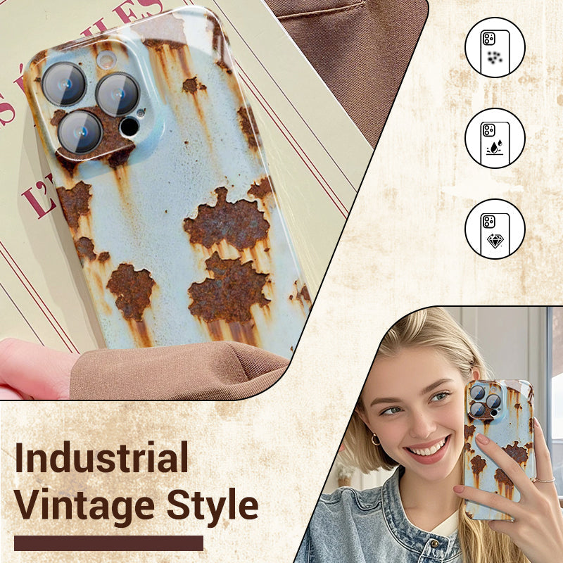 🔥2025 NEW ARRIVAL 🔩Vintage Rust Hard Case For iPhone