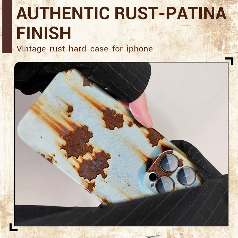 🔥2025 NEW ARRIVAL 🔩Vintage Rust Hard Case For iPhone