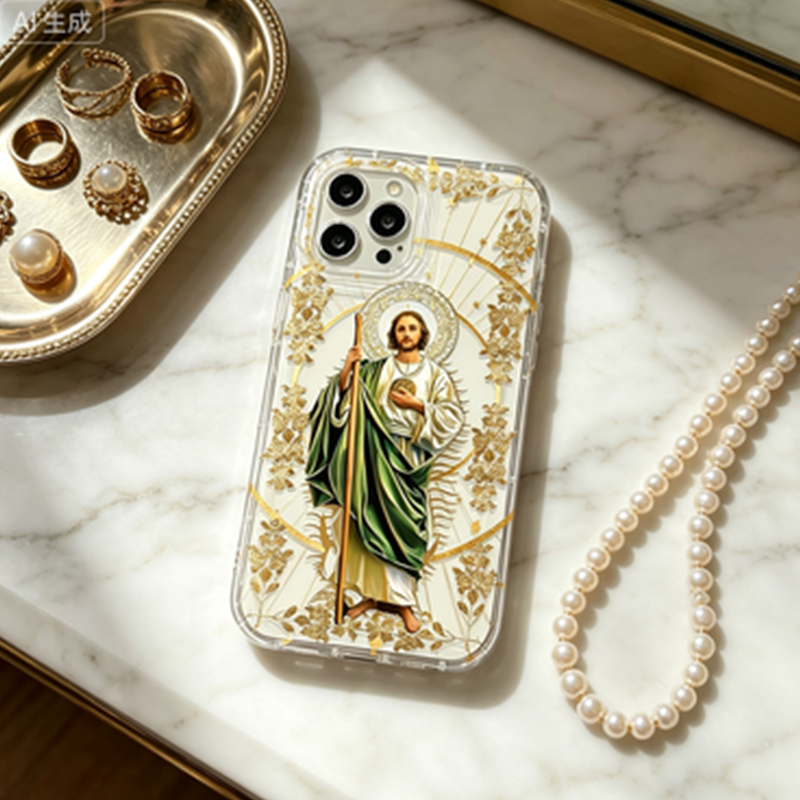 Saint Jude Gold Foil Phone Case