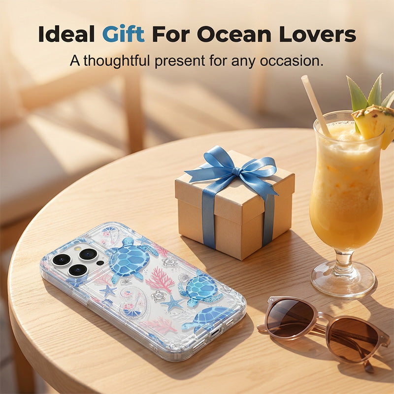 Ocean Turtle Clear Protective Phone Case