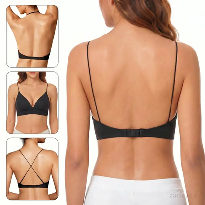 Deep V Low Back Backless Bra for A/B/C Cup - Seamless Invisible Bra