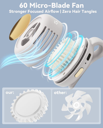 🥳2026 HOT SALE🥳💞50K+ SOLD!🌀🛡️ 50% OFF! Bladeless Clip‑on Fan – No exposed blades, safe for kids & pets. Powerful airflow, whisper‑quiet. 🧊❄️