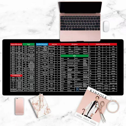 ⌨️Quick Key Super Large Anti-slip Keyboard Pad - with Office Software Shortcuts Pattern👨‍💻👩‍💻