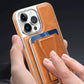 🔥Essential For Business📱Luxury leather iPhone case with removable magnetic tape