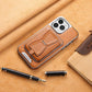 🔥Essential For Business📱Luxury leather iPhone case with removable magnetic tape