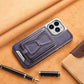 🔥Essential For Business📱Luxury leather iPhone case with removable magnetic tape