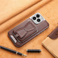 🔥Essential For Business📱Luxury leather iPhone case with removable magnetic tape