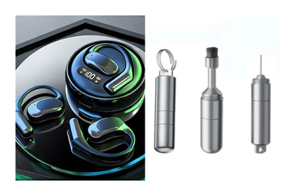 ⏳Limited time offer!🎧 Open-ear headphones with 72-hour battery life, secure fit for workouts and commutes ✨