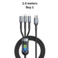 Transparent Luminous 3-in-1 Super Fast Charging Cable