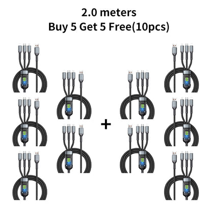 Transparent Luminous 3-in-1 Super Fast Charging Cable