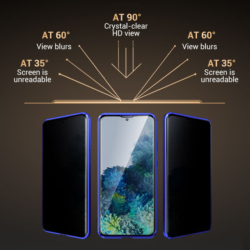 Anti-peeping Magnetic Tempered Glass Double-sided Phone Case For Samsung S26-21 Series