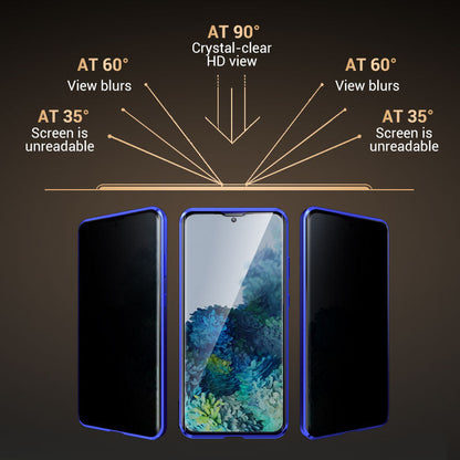 Anti-peeping Magnetic Tempered Glass Double-sided Phone Case For Samsung S26-21 Series
