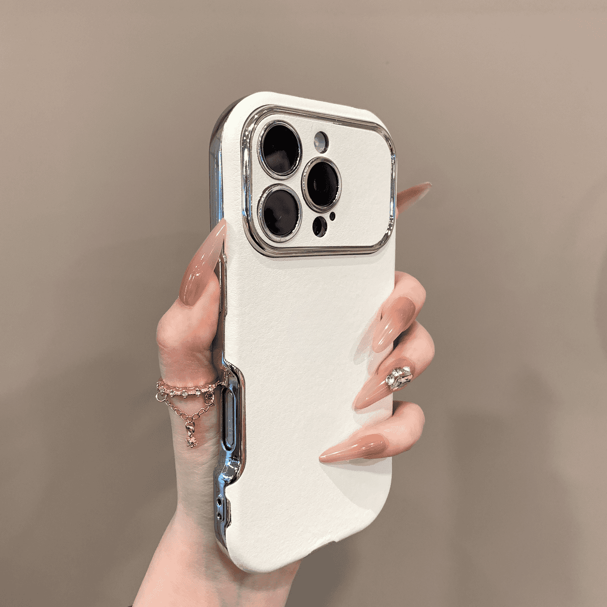 Funda de piel nobuck para iPhone