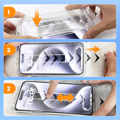 Anti Peeping Screen Protectors with Applicator for iPhone