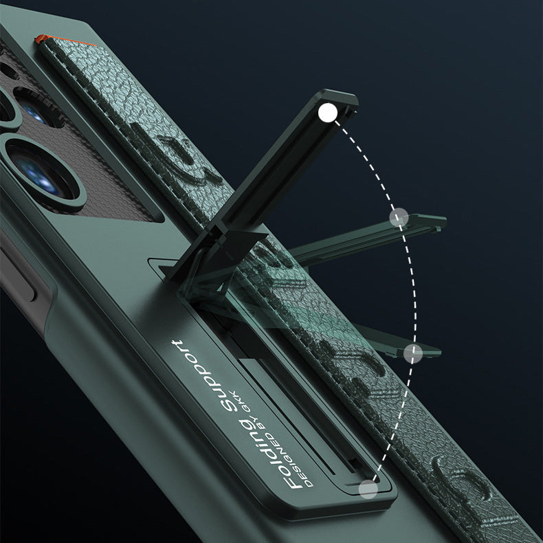 Magnetic Bracket Luxury Wristband Holder Phone Case For Samsung Galaxy S23-26 Ultra Plus