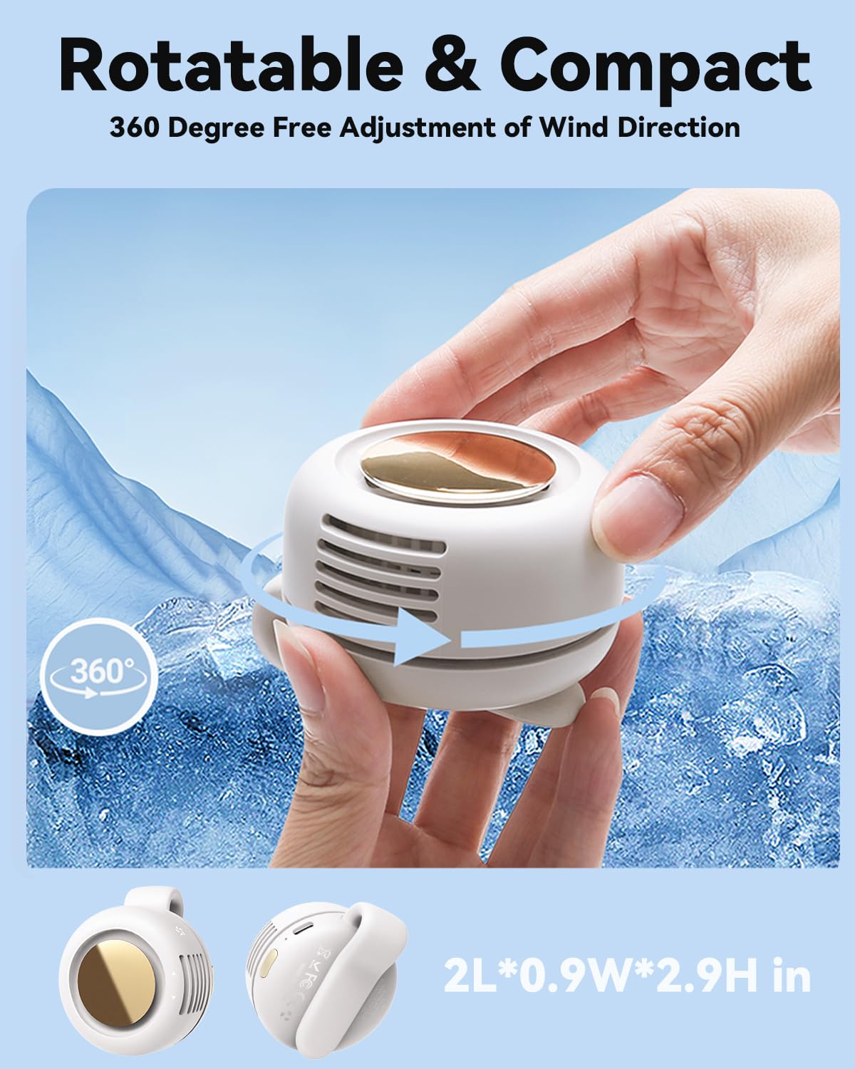 🥳2026 HOT SALE🥳💞50K+ SOLD!🌀🛡️ 50% OFF! Bladeless Clip‑on Fan – No exposed blades, safe for kids & pets. Powerful airflow, whisper‑quiet. 🧊❄️