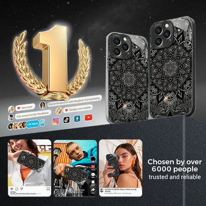 ⏰️Limited Time Free Shipping✈Black Five-angle Flower Case Cover for iPhone - Get a FREE Exquisite Diamond Bracelet!🔥