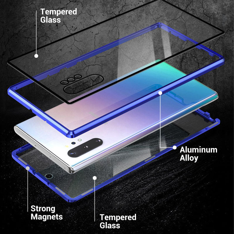 Anti-peeping Magnetic Tempered Glass Double-sided Phone Case For Samsung S26-21 Series