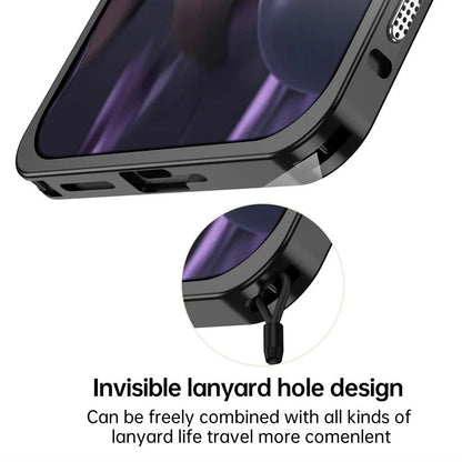 Funda AIRKAS Premium con marco de acero inoxidable para Google Pixel 9 Pro: protección delgada y duradera
