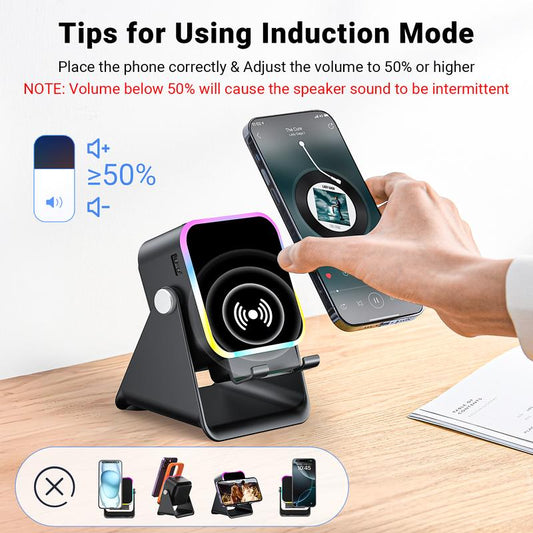 Induction Audio, Phone Holder & Ambient Light