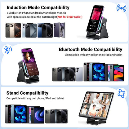 Induction Audio, Phone Holder & Ambient Light
