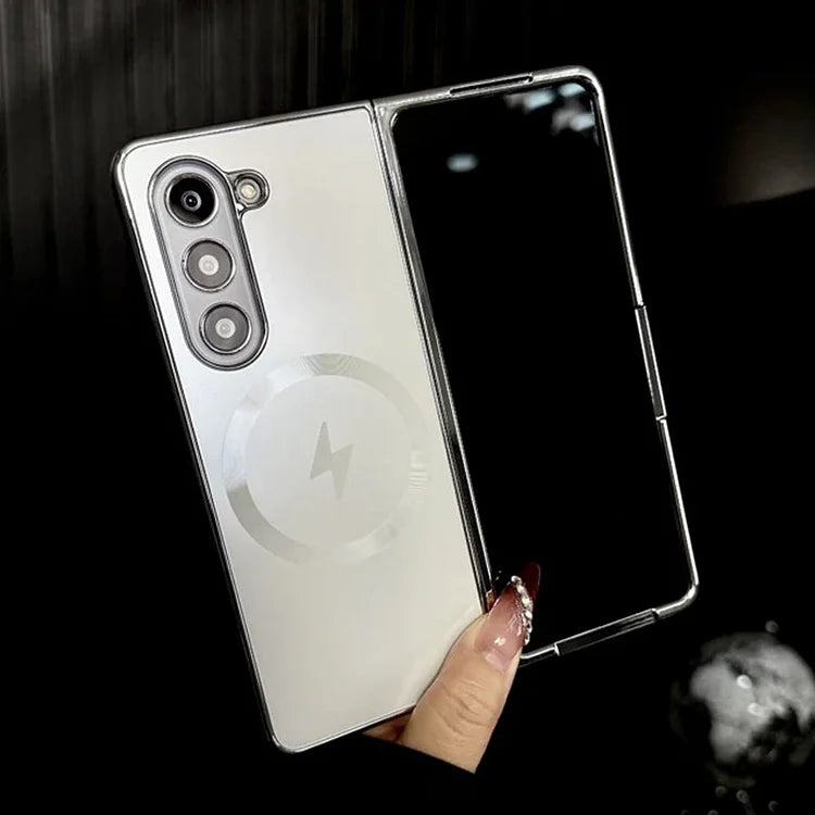 Electroplated Frosted Magnetic Cover for Samsung Galaxy Z Fold Series