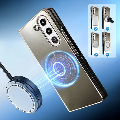 Electroplated Frosted Magnetic Cover for Samsung Galaxy Z Fold Series
