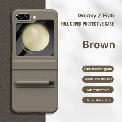💥Best-Selling Flip Case – 50% Off Today!📱Leather Hinged Protective with Pen Slot Case Cover for Samsung Flip Serie