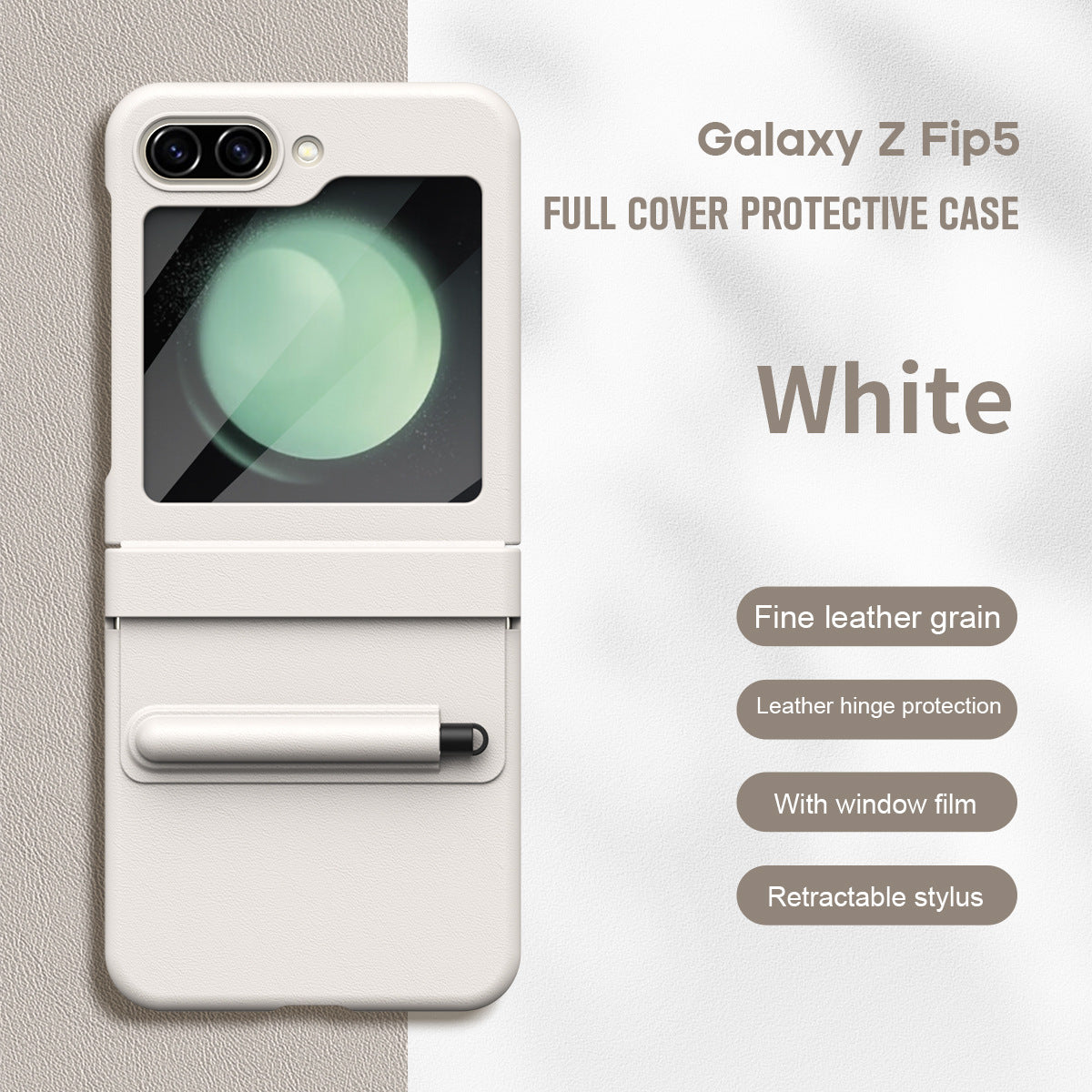 💥Best-Selling Flip Case – 50% Off Today!📱Leather Hinged Protective with Pen Slot Case Cover for Samsung Flip Serie