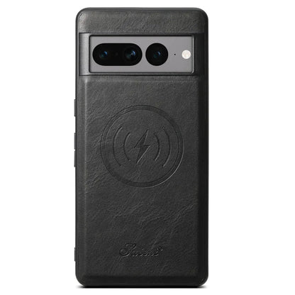 Funda de cuero magnética con billetera para la serie Google Pixel