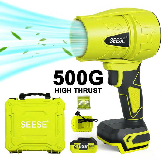 SEESE™ Turbo Jet Blower — Cordless High-Power Air Blower for Leaves, Dust, Snow & Car Drying Brushless Copper Motor | Multi-Level Wind Thrust | Lightweight & Portable