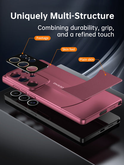 Vegan Leather Patchwork Samsung Case | Lightweight & Premium Grip Protection
