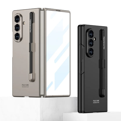 Múnla Nua atá oiriúnach do Cás Fón Sliotán Samsung Zfold 7 Peann le Cás Cás Stylus pearsantaithe Cás Cosanta Ultra-Tin comhtháite
