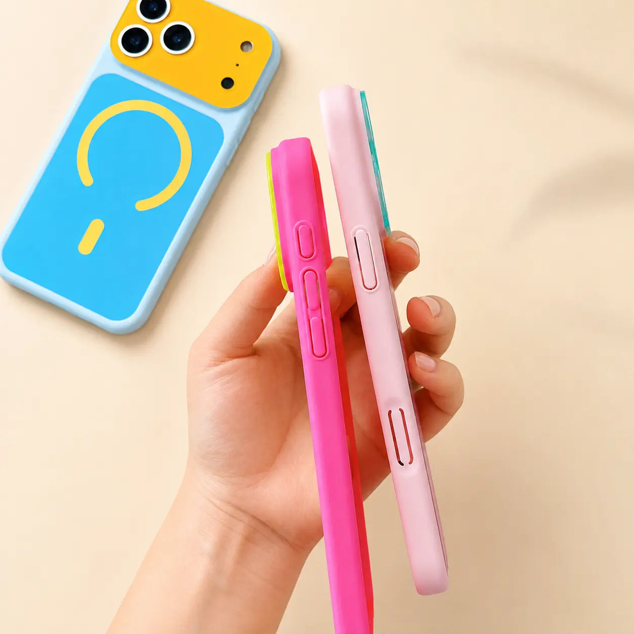 🌞🌈SUMMER HOT SALE💥50K+ SOLD!📱Trendy iPhone Case Hot Sale | Dopamine Color Block MagSafe Case – Ultra-Slim Matte Hard PC Cover for iPhone 17 Pro Max UK🇬🇧