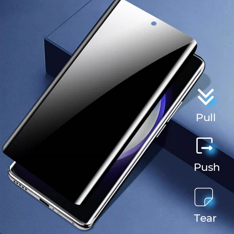 Anti-peep & 4K HD Glass Screen Protector with Auto Dust-elimination Installation（Series S21-25）