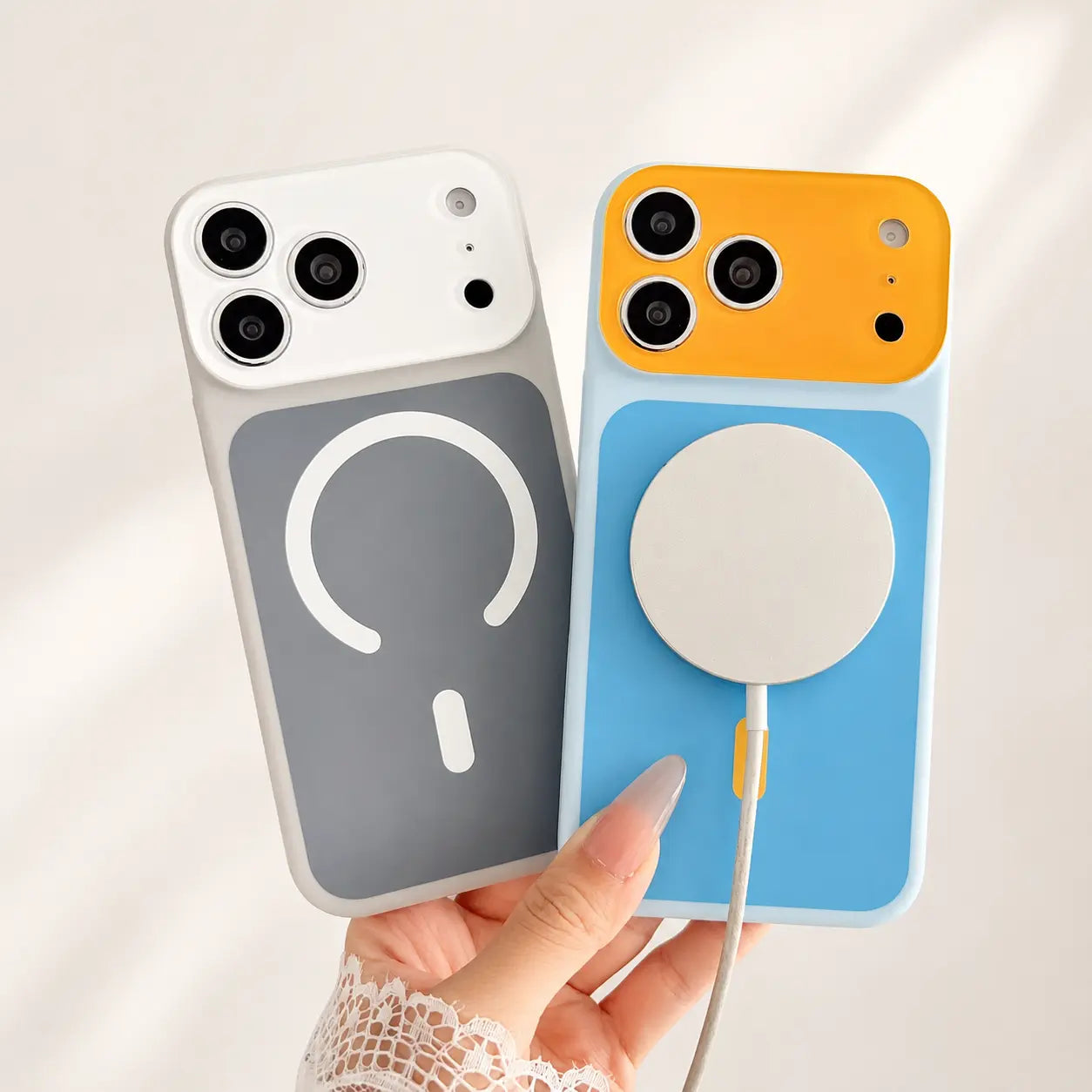🌞🌈SUMMER HOT SALE💥50K+ SOLD!📱Trendy iPhone Case Hot Sale | Dopamine Color Block MagSafe Case – Ultra-Slim Matte Hard PC Cover for iPhone 17 Pro Max UK🇬🇧