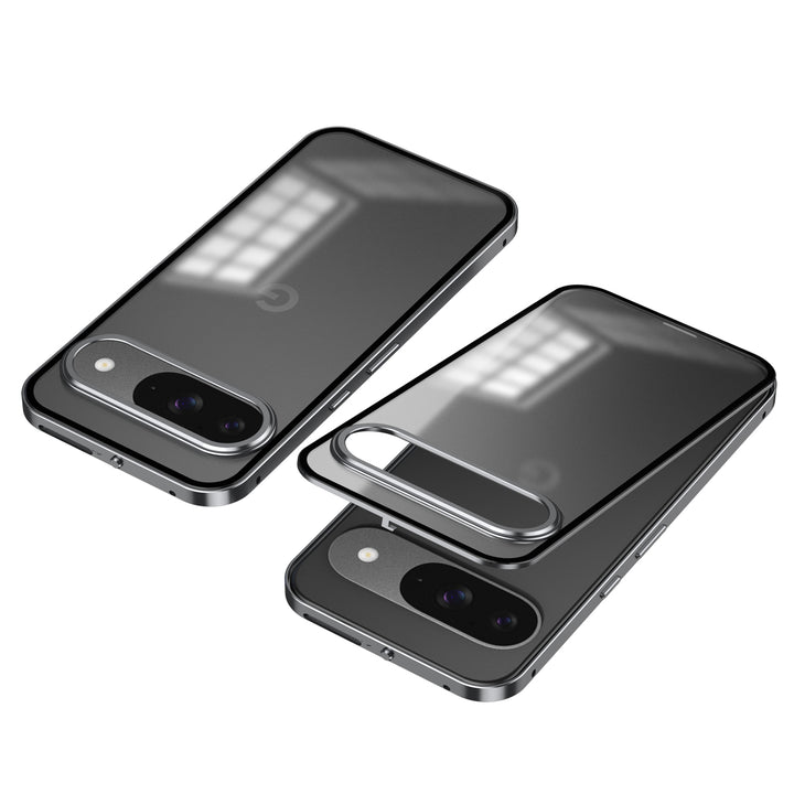 Funda de aluminio magnética con protección de cámara para la serie Google Pixel